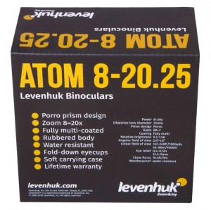 Levenhuk Atom 8–20x25 kétszemes távcső