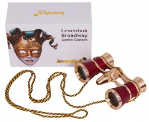 Levenhuk Broadway 325F színházi látcső (piros, LED-fénnyel és lánccal)Levenhuk Broadway 325F színházi látcső (piros, LED-fénnyel és lánccal)