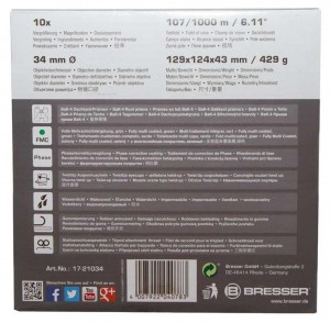 Bresser Pirsch 10x34 kétszemes távcső