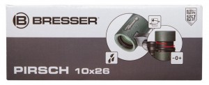 Bresser Pirsch 10x26 kétszemes távcső (73031)