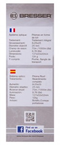 Bresser Zoomar 8–25x25 egyszemes távcső (73763)