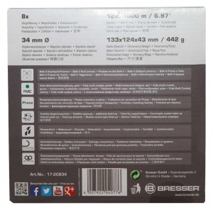 Bresser Pirsch 8x34 kétszemes távcső (73033)