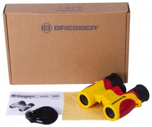 Bresser Junior 6x21 kétszemes távcső gyermekek részére, sárga