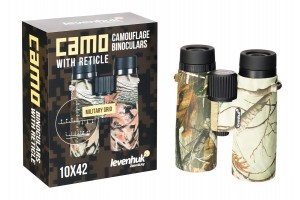 Levenhuk Camo 10x42 kétszemes távcső irányzékkal (Juhar)