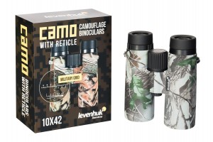 Levenhuk Camo 10x42 kétszemes távcső irányzékkal (Moha)