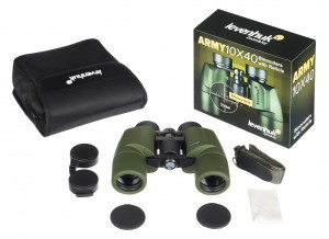 Levenhuk Army 10x40 kétszemes távcső irányzékkal