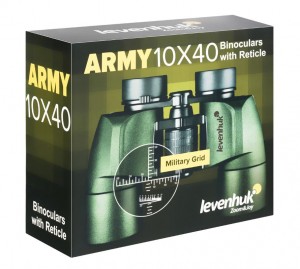 Levenhuk Army 10x40 kétszemes távcső irányzékkal
