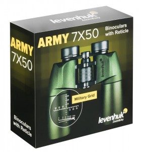Levenhuk Army 7x50 kétszemes távcső irányzékkal