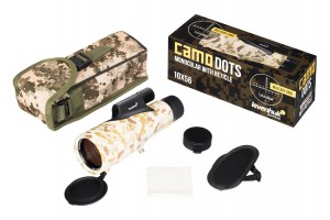 Levenhuk Camo 10x56 egyszemes távcső irányzékkal (Pixel)
