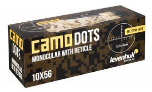 Levenhuk Camo 10x56 egyszemes távcső irányzékkal (Pixel)