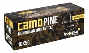 Levenhuk Camo 10x56 egyszemes távcső irányzékkal (Fenyő)