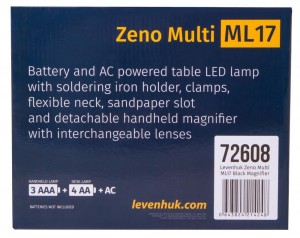 Levenhuk Zeno Multi ML17 fekete nagyító