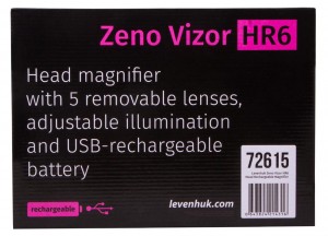 Levenhuk Zeno Vizor HR6 fejre rögzíthető, tölthető nagyító