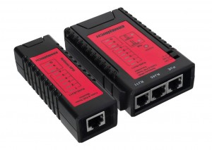 Ermenrich NetGeeks NP10 kábel és PoE tesztelő (Piros)