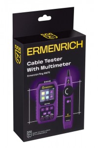 Ermenrich Ping SM75 kábeltesztelő multiméterrel