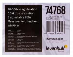 Levenhuk DTX 350 LCD kijelzős digitális mikroszkóp