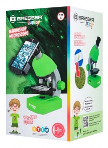 Bresser Junior 40x-640x mikroszkóp, zöld