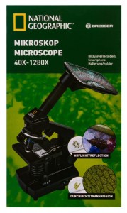 Bresser National Geographic 40x–1280x mikroszkóp okostelefon-adapterrel