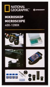 Bresser National Geographic 40x–1280x mikroszkóp okostelefon-adapterrel