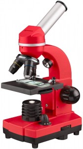 Bresser Junior Biolux SEL 40–1600x Piros mikroszkóp, okostelefon-adapterrel (74320)