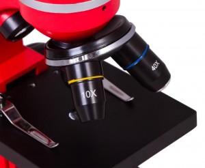 Bresser Junior Biolux SEL 40–1600x Piros mikroszkóp, okostelefon-adapterrel (74320)