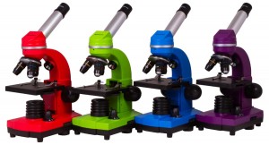 Bresser Junior Biolux SEL 40–1600x Piros mikroszkóp, okostelefon-adapterrel (74320)