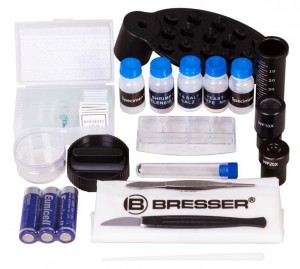Bresser Junior Biolux SEL 40–1600x Piros mikroszkóp, okostelefon-adapterrel (74320)