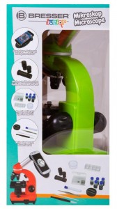 Bresser Junior Biolux SEL 40–1600x Zöld mikroszkóp, okostelefon-adapterrel (74319)