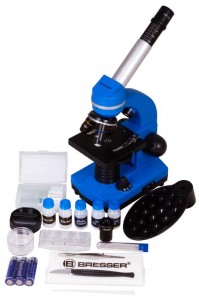 Bresser Junior Biolux SEL 40–1600x Kék mikroszkóp, okostelefon-adapterrel (74322)