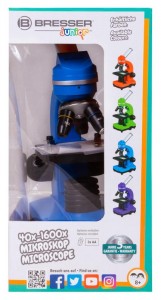 Bresser Junior Biolux SEL 40–1600x Kék mikroszkóp, okostelefon-adapterrel (74322)