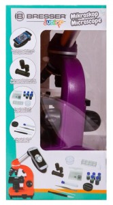 Bresser Junior Biolux SEL 40–1600x Lila mikroszkóp, okostelefon-adapterrel (74321)