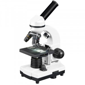 Bresser Junior Biolux SEL 40–1600x mikroszkóp tokkal, fehér