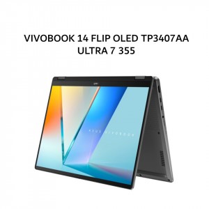 Asus VivoBook Flip TP3407AA-SG035W 14 OLED Intel® Core™ Ultra 7 355, 16GB, 512GB SSD, Windows® 11 Home, Szürke Laptop