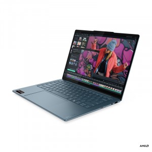 Lenovo Yoga Slim 7 14AKP10 14 WUXGA AMD Ryzen AI 7 345, 16GB, 512GB SSD, AMD Radeon 840M, FreeDOS, Kék Laptop