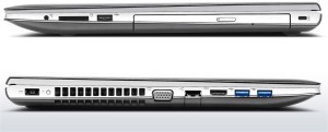 LENOVO IdeaPad Z500, Intel® Core™ i5 Processzor-3230M, 15.6 HD, nVidia G740 2G, 16GB, 1TB+8GB, DVD±RW, DOS, fehér, 4 Cell (S)