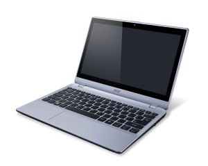 ACER Mini NB V5-132P-21294G50nss,11.6 Multi-touch HD, Intel® Pentium 2129Y, 4GB, 500GB, UMA, BT, 3 cell, Windows 8, Ezüst,(S)