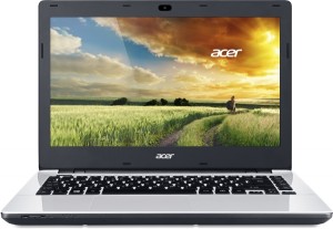 Acer Aspire 14,0 HD E5-411-P71M - Fehér Intel® Pentium® Quad Core™ N3540 - 2,16GHz, 4GB DDR3 1600MHz, 500GB HDD, DVDSMDL, Intel® HD Graphics, WiFi, Bluetooth, HD Webkamera, Fényes Kijelző