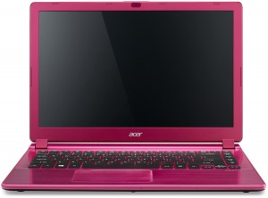 ACER V5-472-33214G50APP_LIN 14,0 HD LED - Rózsaszín, Intel® Core™ i3-3217U - 1,80GHz, 4GB/1600MHz, 500GB SATA, Intel® HD Graphics 4000, WiFi, Bluetooth, Webkamera, Linpus
